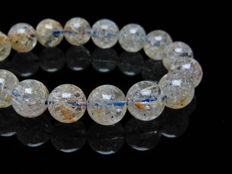 ホワイトガーデンファントムクォーツ ブレスレット 12mm 一点物 メール便可 [M便 1/10] 111-16650