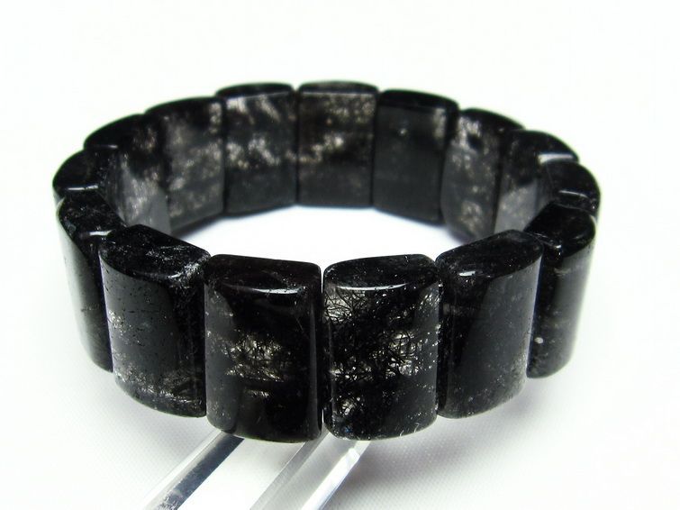 ブラックルチル バングル 黒針ルチル   一点物 111-16705