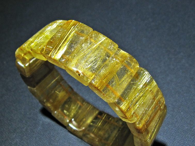 タイチンルチルクォーツ バングル  一点物 111-16800