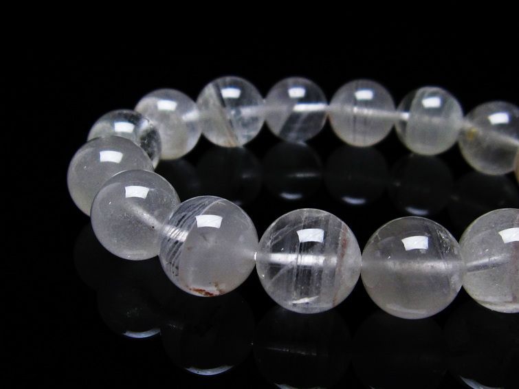 ファントムクォーツ ブレスレット 12mm 一点物 メール便可 [M便 1/10] 111-17929