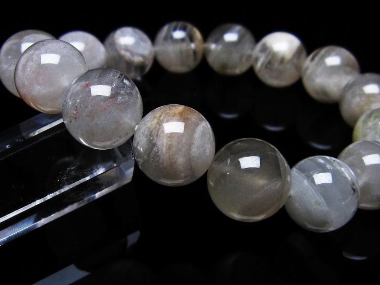 ファントムクォーツ ブレスレット 13mm 一点物 メール便可 [M便 1/10] 111-17947