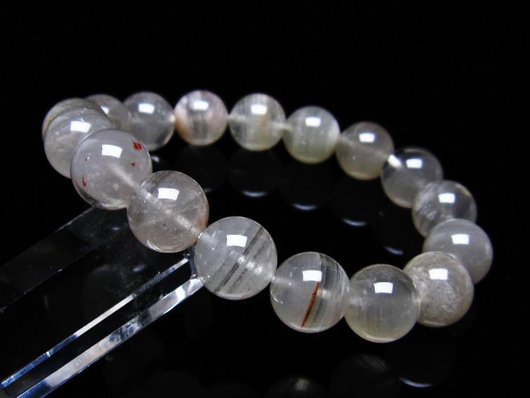 ファントムクォーツ ブレスレット 12mm 一点物 メール便可 [M便 1/10] 111-17987