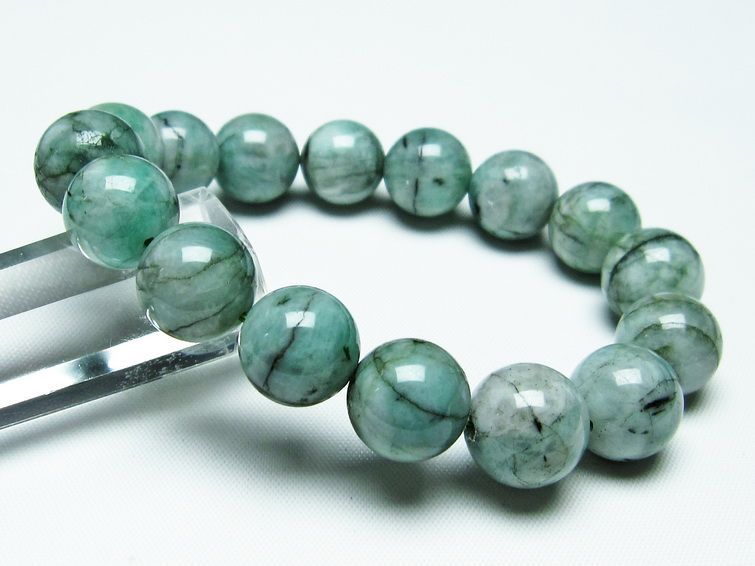 エメラルド ブレスレット 13mm 一点物 111-18682