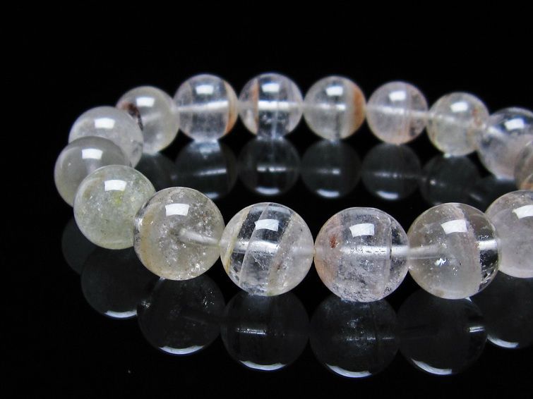 ファントムクォーツ ブレスレット 12mm 一点物 メール便可 [M便 1/10] 111-19823