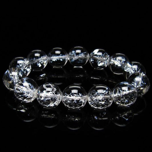 アイリスクォーツ 水晶 ブレスレット 16mm [送料無料] 一点物 111-20218