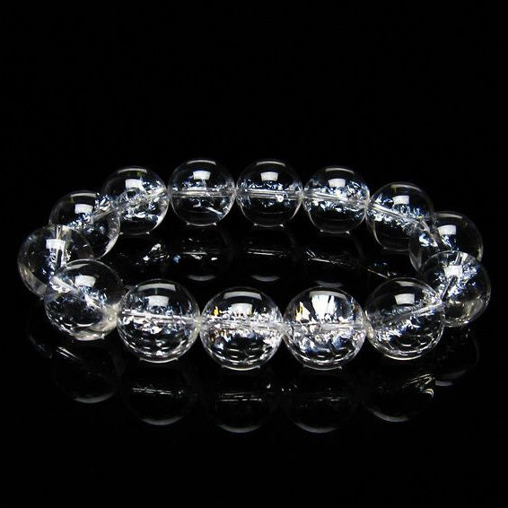 アイリスクォーツ 水晶 ブレスレット 16mm [送料無料] 一点物 111-20219