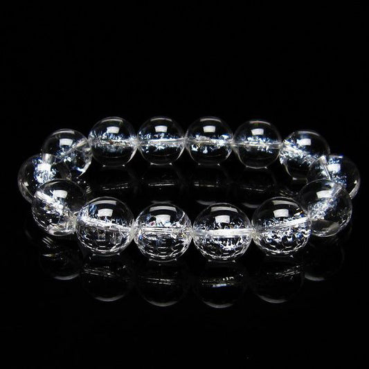アイリスクォーツ 水晶 ブレスレット 16mm [送料無料] 一点物 111-20220