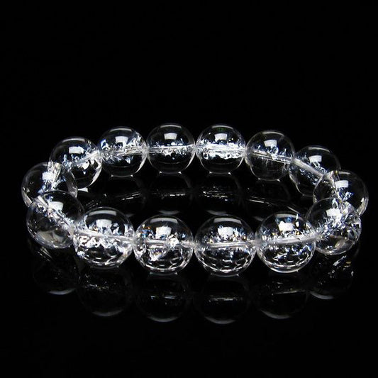 アイリスクォーツ 水晶 ブレスレット 16mm [送料無料] 一点物 111-20224