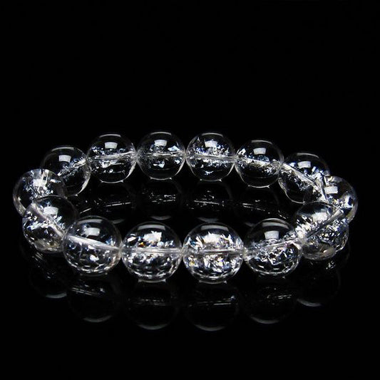 アイリスクォーツ 水晶 ブレスレット 16mm [送料無料] 一点物 111-20226