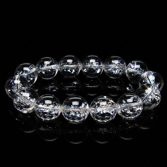 アイリスクォーツ 水晶 ブレスレット 16mm [送料無料] 一点物 111-20230