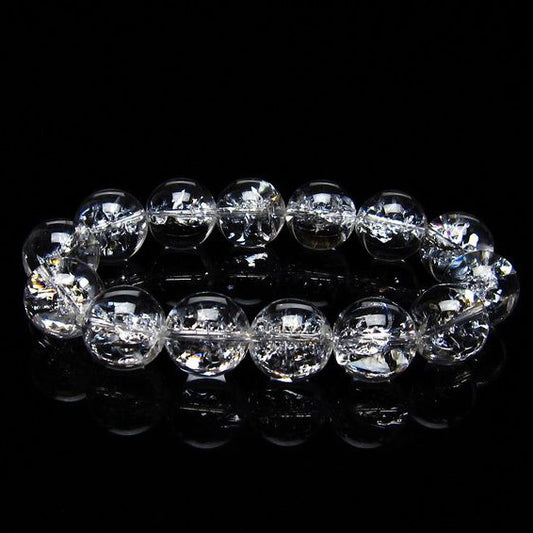 アイリスクォーツ 水晶 ブレスレット 16mm [送料無料] 一点物 111-20282