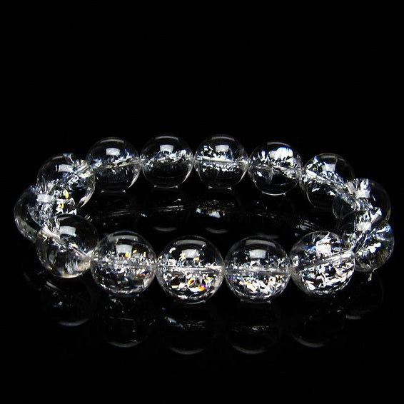 アイリスクォーツ ブレスレット 水晶 ブレス 16mm [送料無料] 一点物 111-20284
