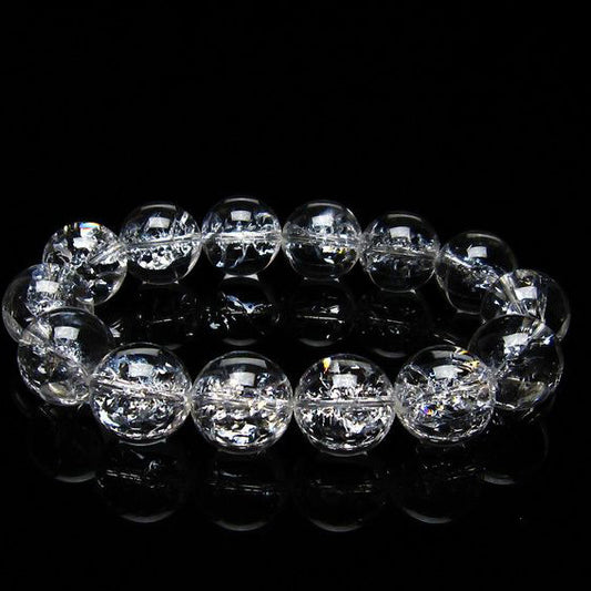 アイリスクォーツ ブレスレット 水晶 ブレス 16mm [送料無料] 一点物 111-20285