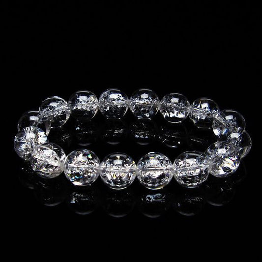 アイリスクォーツ ブレスレット 水晶 ブレス 14mm 一点物 メール便可 [M便 1/10] 111-20294