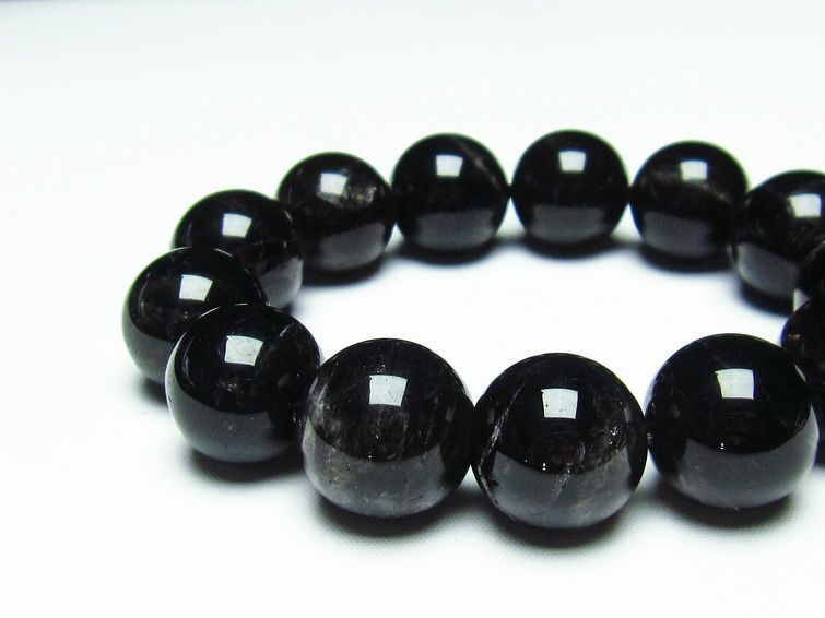 モリオン 黒水晶 ブレスレット 17mm 一点物 メール便可 [M便 1/10] 111-21144