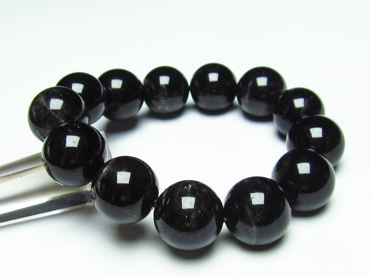 モリオン 黒水晶 ブレスレット 17mm 一点物 メール便可 [M便 1/10] 111-21145
