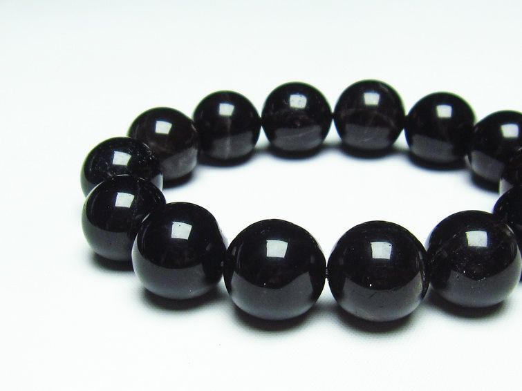 モリオン 黒水晶 ブレスレット 16mm 一点物 メール便可 [M便 1/10] 111-21151