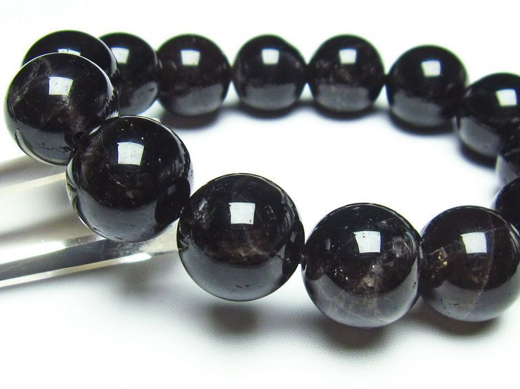 モリオン 黒水晶 ブレスレット 16mm 一点物 メール便可 [M便 1/10] 111-21153