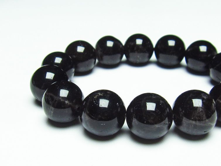 モリオン 黒水晶 ブレスレット 16mm 一点物 メール便可 [M便 1/10] 111-21153