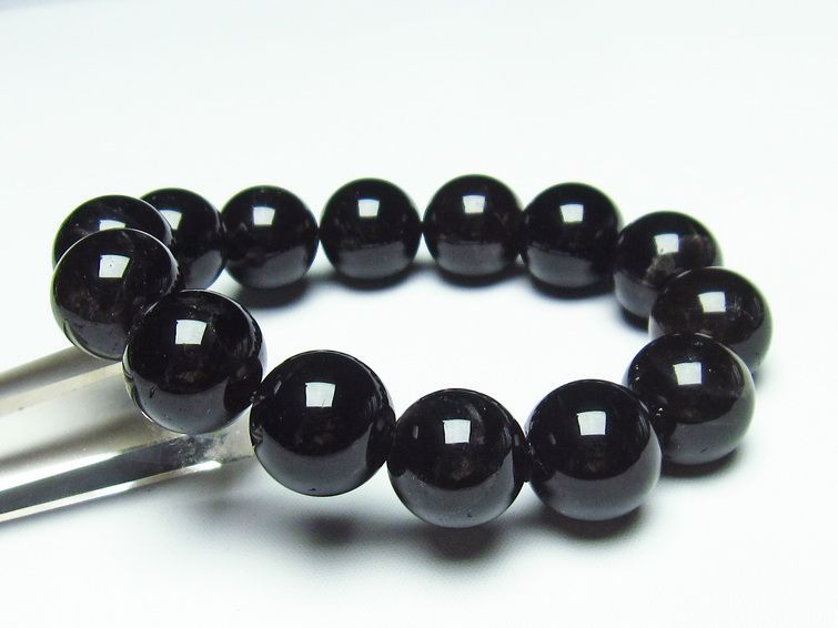 モリオン 黒水晶 ブレスレット 16mm 一点物 メール便可 [M便 1/10] 111-21154