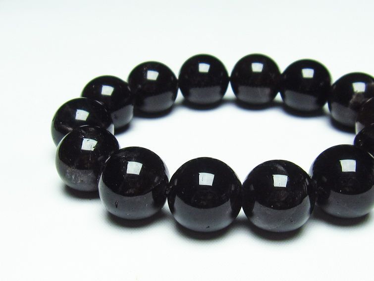 モリオン 黒水晶 ブレスレット 16mm 一点物 メール便可 [M便 1/10] 111-21154