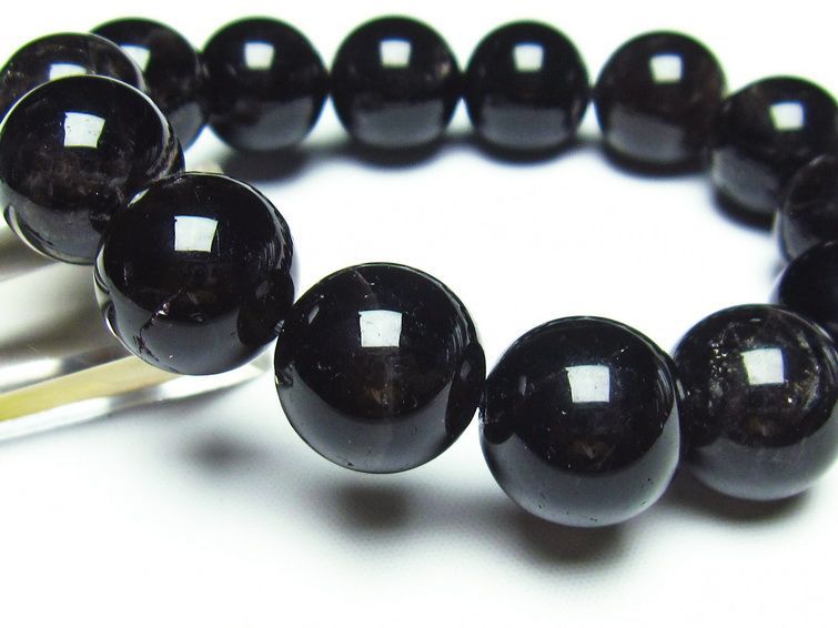 モリオン 黒水晶 ブレスレット 16mm 一点物 メール便可 [M便 1/10] 111-21155