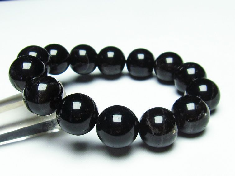 モリオン 黒水晶 ブレスレット 16mm 一点物 メール便可 [M便 1/10] 111-21158