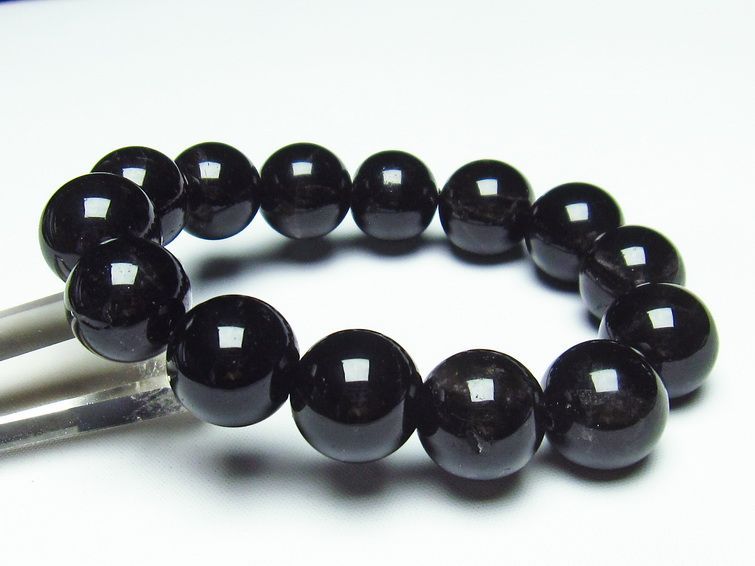 モリオン 黒水晶 ブレスレット 16mm 一点物 メール便可 [M便 1/10] 111-21160