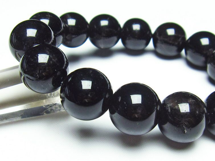 モリオン 黒水晶 ブレスレット 16mm 一点物 メール便可 [M便 1/10] 111-21160