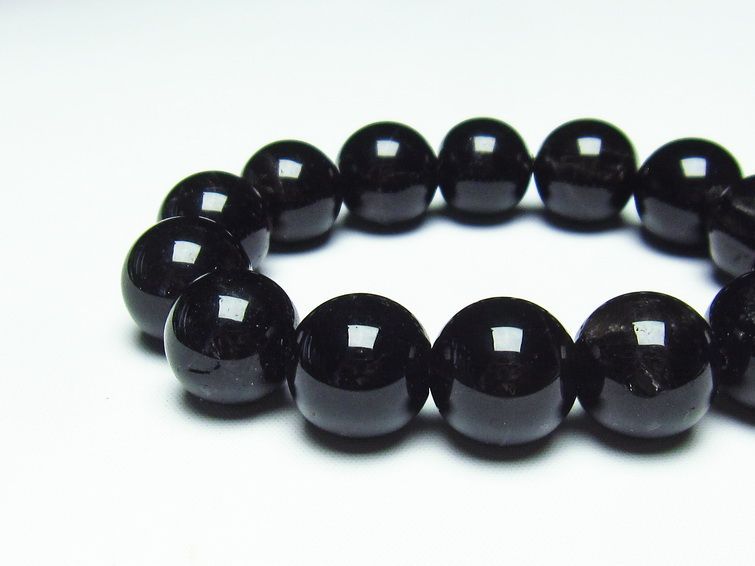 モリオン 黒水晶 ブレスレット 16mm 一点物 メール便可 [M便 1/10] 111-21160