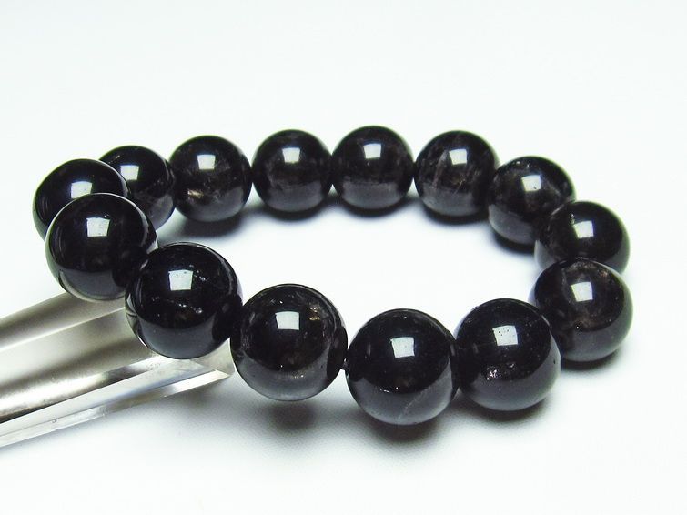 モリオン 黒水晶 ブレスレット 16mm 一点物 メール便可 [M便 1/10] 111-21162