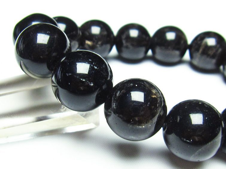 モリオン 黒水晶 ブレスレット 16mm 一点物 メール便可 [M便 1/10] 111-21162