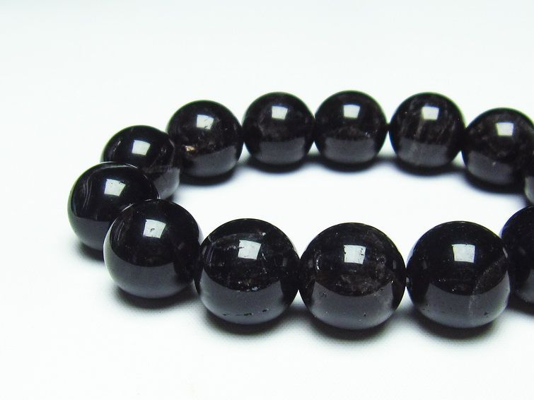 モリオン 黒水晶 ブレスレット 16mm 一点物 メール便可 [M便 1/10] 111-21162