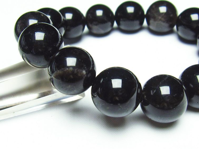 モリオン 黒水晶 ブレスレット 16mm 一点物 メール便可 [M便 1/10] 111-21163