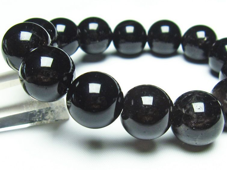 黒水晶 モリオン ブレスレット 16mm 一点物 メール便可 [M便 1/10] 111-21277