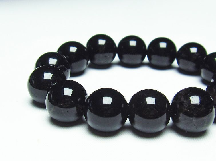 黒水晶 モリオン ブレスレット 16mm 一点物 メール便可 [M便 1/10] 111-21277