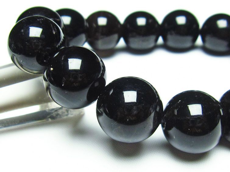 黒水晶 モリオン ブレスレット 16mm 一点物 メール便可 [M便 1/10] 111-21280