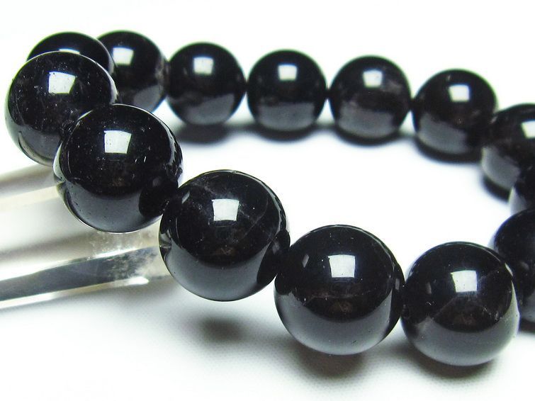 黒水晶 モリオン ブレスレット 16mm 一点物 メール便可 [M便 1/10] 111-21281