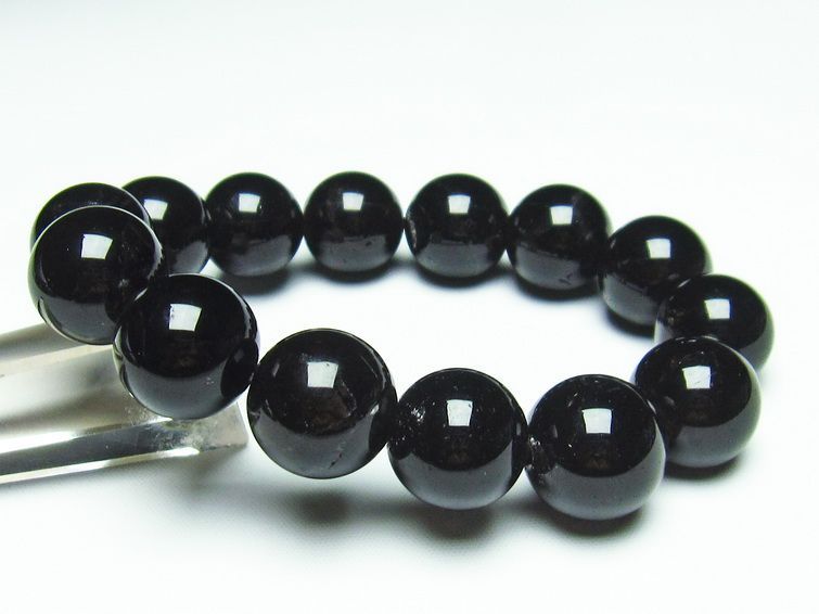 黒水晶 モリオン ブレスレット 16mm 一点物 メール便可 [M便 1/10] 111-21283