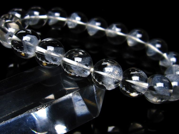 ホワイトファントム ブレスレット 10mm 一点物 メール便可 [M便 1/10] 111-21286 【sold out】