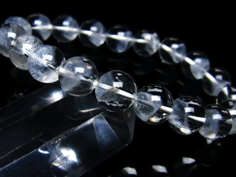 ホワイトファントム ブレスレット 10mm 一点物 メール便可 [M便 1/10] 111-21287