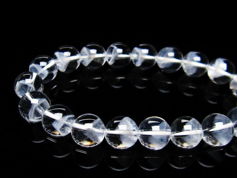 ホワイトファントム ブレスレット 10mm 一点物 メール便可 [M便 1/10] 111-21293