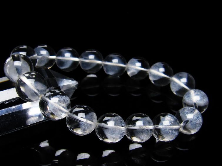 ホワイトファントム ブレスレット 12mm  一点物 111-21331
