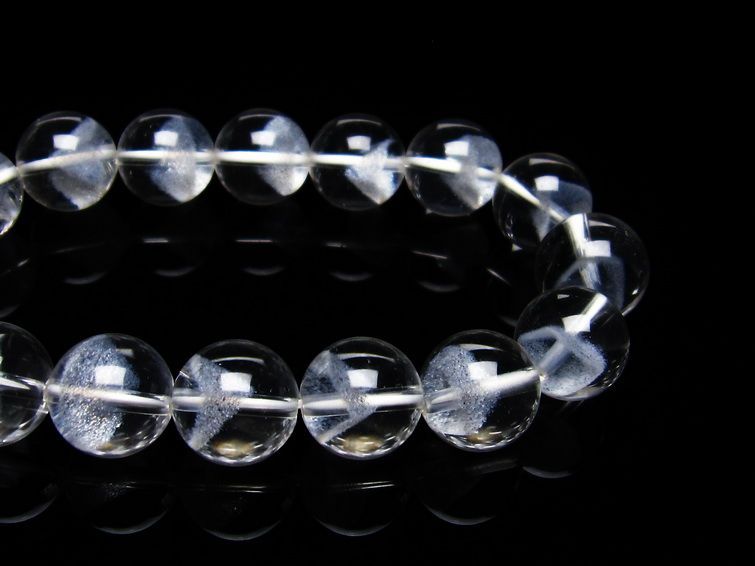 ホワイトファントム ブレスレット 12mm  一点物 111-21333