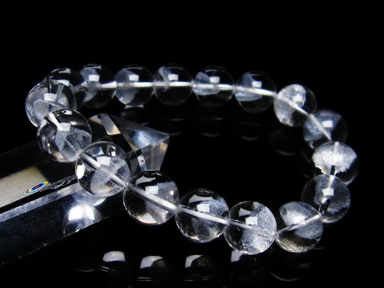 ホワイトファントム ブレスレット 12mm  一点物 111-21335