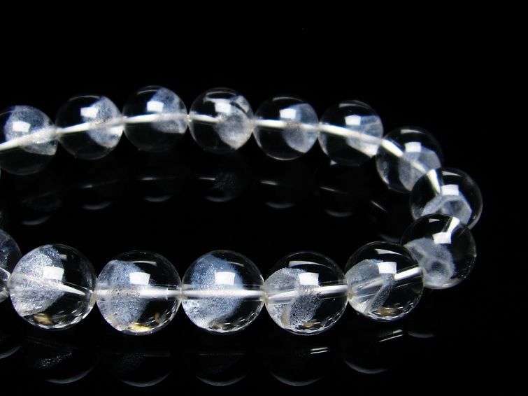 ホワイトファントム ブレスレット 12mm  一点物 111-21346