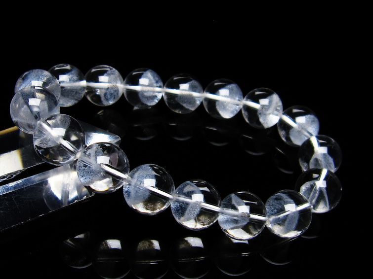 ホワイトファントム ブレスレット 12mm  一点物 111-21347