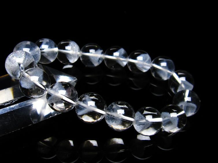 ホワイトファントム ブレスレット 12mm  一点物 111-21356