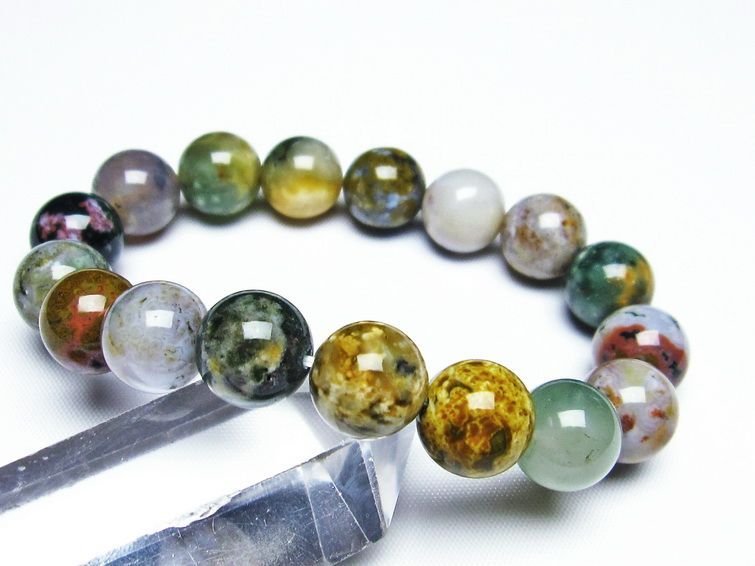 オーシャンジャスパー ブレスレット 13mm 一点物 メール便可 [M便 1/10] 111-21466