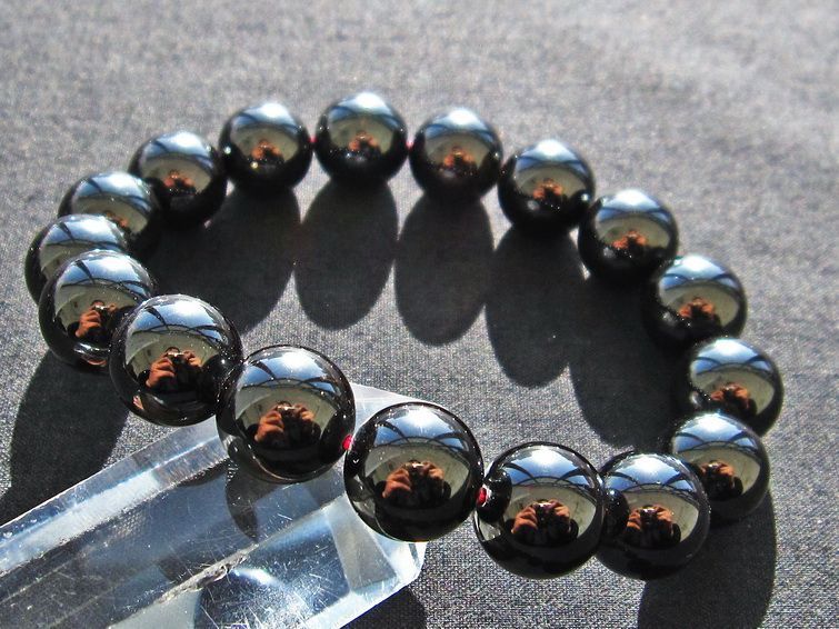 ガーネット ブレスレット 13mm 一点物 メール便可 [M便 1/10] 111-22049